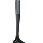 Soup Ladle with Two Pouring Spouts, Heat Resistant, Integrated Herb Stripper, Serving Spoon for Soup, Stews, Sauces, Non-Stick Safe Cooking Tool