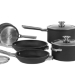 6 Pcs Stainless Steel Saucepan Essential Cookware Set with Glass Lids & Sturdy Handles Pot Prima Kitchen Cook Home Chef Cooking Sauce Pan Housewarming Gifts 