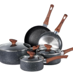 Ingenio Detachable Handle Pan 20pcs, Stainless Steel, Compact, Compatible with All hobs Induction & Oven, 2-in-1 Pans and bakeware Set, Stackable cookware Set Ideal for Small Kitchen storages