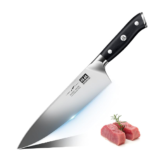 Knife 8 Inch, High Carbon Japanese 10Cr15Mov Stainless Steel Kitchen Knife, Professional Cooking Knife, Ultra Sharp Japanese Knife with Ergonomic Pakkawood Handle