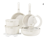 SmartStart Classic 5 Piece Cookware Set with Easy Clean Aeroglide Non-Stick Coating, Oven Safe, Long Lasting, PFOA Free, Black