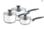 15-Piece Non-Stick Pots and Pans Set, Granite Cookware with Removable Handles, Stackable, Easy to Clean, Induction & Gas Hob Compatible