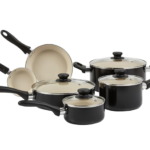 Titanium Essential Set 3 pcs, saucepans 16/18/20 cm + Lids, Milkpan 14cm & Frying pan 24 cm, Non-Stick Coating, Metal Safe, All Hobs Compatible Except Induction