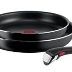 Retro 5 Piece Aluminium Pan Set with Glass Lid, Non-Stick Ceramic Coating, Blue