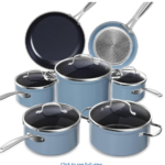 3pc Stainless Sauce pan Set with Glass Lids, Stainlees Steel, 41 x 27 x 5.5 cm