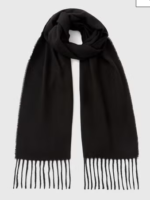 Keep it classic with this Black Fringe Trim Scarf. Crafted from a soft, cozy fabric and finished with delicate fringe edging, it’s a timeless accessory that adds both warmth and style. The versatile black shade makes it easy to pair with any outfit, whether casual or smart, while the elegant design ensures it remains a staple in your wardrobe season after season.

Fringe Trim
Scarf
Black